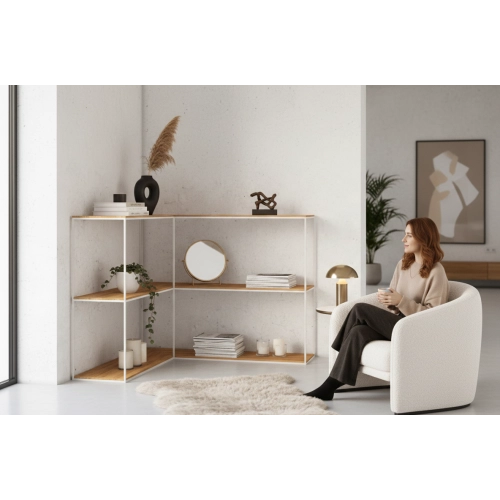 KONSOLA - REGAŁ BIAŁY SKD-363